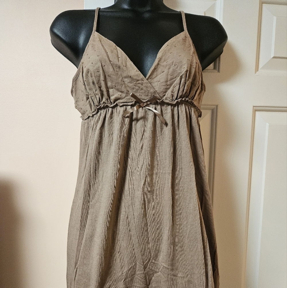 Xhilaration Brown Sleepwear Dress/Swimsuit Cover-Up